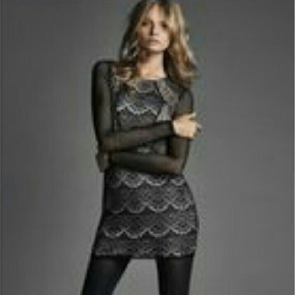 Express fishnet & lace sheath dress - Picture 5 of 6